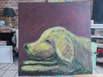 Portret van een Labrador hond schilderij Origineel kunstwerk, Antiek en Kunst, Ophalen of Verzenden