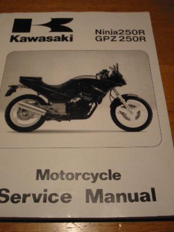 Kawasaki Ninja 250R GPZ250R 1986-1992 Service Manual beschikbaar voor biedingen