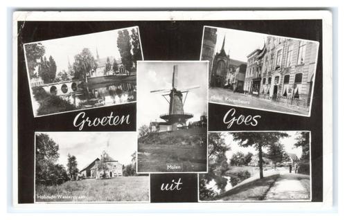 Goes, Groeten uit Goes, Verzamelen, Ansichtkaarten | Nederland, Gelopen, Zeeland, 1940 tot 1960, Verzenden
