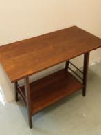 Retro Sidetable, Ophalen, Gebruikt, 50 tot 100 cm, Teakhout