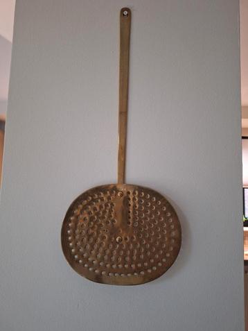 Koperen Schuimspaan - Vintage Keukenaccessoire beschikbaar voor biedingen