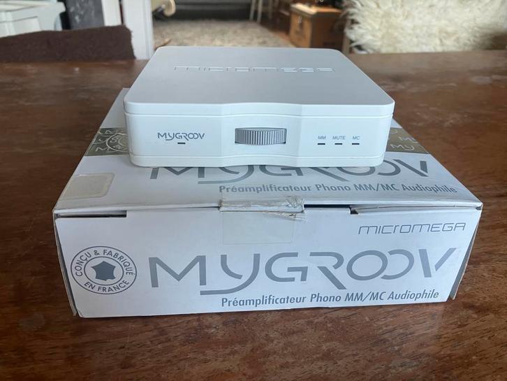 Micromega Mygroov Phono MM MC voorversterker, Audio, Tv en Foto, Platenspelers, Gebruikt, Platenspeler-onderdeel, Overige merken