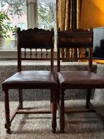 2 mooie oude houten stoelen, Antiek en Kunst, Antiek | Meubels | Stoelen en Banken, Ophalen