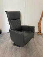 Lederen Prominent relaxfauteuil, zonder beschadigingen, Huis en Inrichting, Fauteuils, Ophalen, Minder dan 75 cm, Leer, Zo goed als nieuw