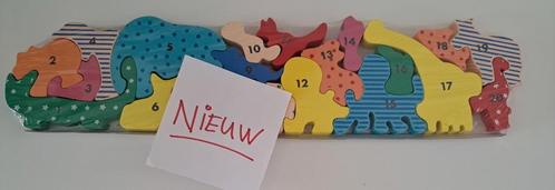 NIEUW Houten vormen puzzel alfabet en cijfers, Kinderen en Baby's, Speelgoed | Houten speelgoed, Nieuw, Overige typen, Ophalen of Verzenden