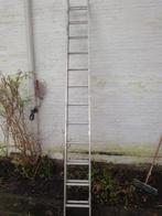 aluminiumtrapleer 2x12, Doe-het-zelf en Verbouw, Ladders en Trappen, Ladder, Gebruikt, 4 meter of meer, Ophalen