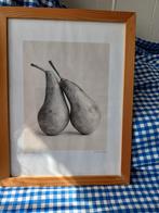 2 verliefde peertjes schilderij €4,95, Antiek en Kunst, Ophalen of Verzenden