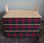 Vintage naaidoos Schotse ruit, Verzamelen, Retro, Ophalen of Verzenden, Huis en Inrichting
