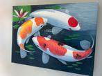 Schilderij met Koi Karpers, Ophalen of Verzenden