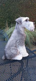 Schnauzer Beeld - Peper en Zout Kleur - 17cm, Ophalen of Verzenden, Nieuw, Kunststof, Dierenbeeld