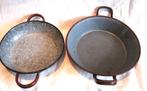 emaille 2 kleine pannen bruin, Antiek en Kunst, Antiek | Emaille, Ophalen of Verzenden