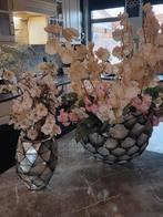 2 schelpenvazen compleet, Ophalen, Overige kleuren, Minder dan 50 cm, Glas