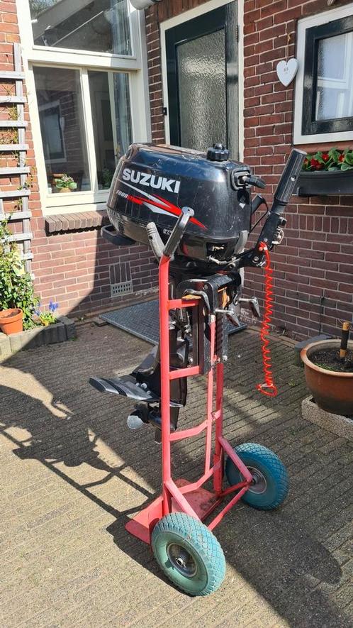 Vertrouwbaare buitenboordmoter Suzuki 6pk korstaart 4 takt, Watersport en Boten, Bootonderdelen, Zo goed als nieuw, Motor en Techniek