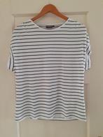 Nieuw gestreept shirt - Maat L, Ophalen, Wit, Maat 42/44 (L), Nieuw