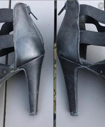 Graceland pumps zwart leder met elastiek maat 40 beschikbaar voor biedingen