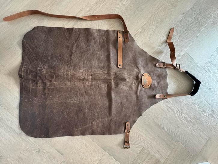 Lederen Schort - Borek, Kleding | Dames, Overige Dameskleding, Zo goed als nieuw, Ophalen of Verzenden