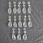 13 strengen pegels diamant parels onderdelen kroonluchter, Ophalen of Verzenden, Gebruikt, Glas