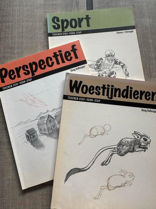 Vintage Tekenboeken - Stap-voor-Stap, Boeken, Hobby en Vrije tijd, Gelezen, Tekenen en Schilderen, Ophalen of Verzenden