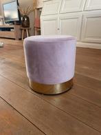 Poef oud roze met goud onderaan, Ophalen, Minder dan 50 cm, Gebruikt, Rond