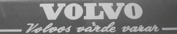 Sticker met tekst. Volvo;s varde varar . Volvo . Pv544. beschikbaar voor biedingen