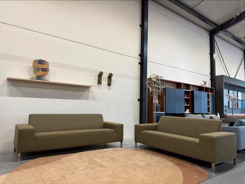 2 Nieuw Gelderland 6511 3 & 2,5 zits Bank Clay stof Groen, Huis en Inrichting, Banken | Bankstellen, Nieuw, Rechte bank, Driepersoons