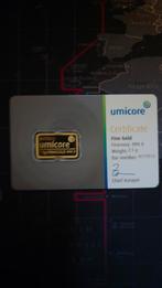 Umicore 2,5 gram goud in secaincard, Postzegels en Munten, Edelmetalen en Baren, Ophalen of Verzenden, Goud
