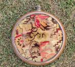 Antieke koperenstoof met borduursel, Antiek en Kunst, Antiek | Koper en Brons, Ophalen