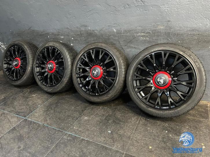 7-8mm! Originele Fiat 500 Abarth 4x98 16 inch zwarte velgen, Auto-onderdelen, Banden en Velgen, Banden en Velgen, All Season, 16 inch