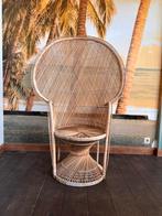 Rieten stoel, Huis en Inrichting, Stoelen, Ophalen, Gebruikt, Bruin, Riet of Rotan