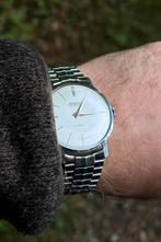 Exactus 17 jewels heren horloge, Ophalen of Verzenden, Zo goed als nieuw, Leer, Overige merken