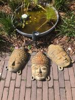 Boeddha roest hoofd voor aan de muur beton binnen en buiten, Tuin en Terras, Tuinbeelden, Verburgt Vintage, Nieuw, https://verburgtvintage.nl/#contact