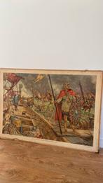 Schoolplaat De Noormannen bij Dorestad., Ophalen, Geschiedenis