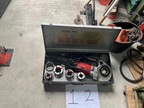 Complete RIDGID 600 pijpdraadmachine set | Elektrisch + 7 dr, Doe-het-zelf en Verbouw, Gereedschap | Overige machines, Gebruikt