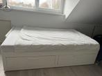 Ikea Brimnes bedbank, Ophalen, Wit, Tweepersoons, 80 cm