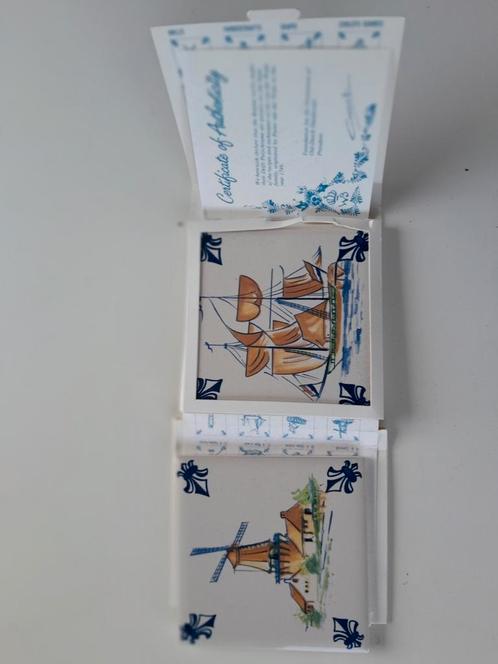 Delfts Blauwe Tegels Set - Zeilschip, Molen, KLM, Antiek en Kunst, Antiek | Wandborden en Tegels, Ophalen of Verzenden