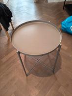 IKEA Gladom Salontafel - Donkergrijs-beige, Ophalen, Minder dan 45 cm, Minder dan 55 cm, Metaal of Aluminium