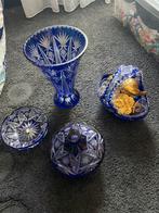 2x Kristallen tafelstellen 4 delig, Antiek en Kunst, Antiek | Glas en Kristal, Ophalen