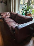 Mooie leren bank - comfortabel en stijlvol!, Ophalen, Gebruikt, Vintage, Driepersoons