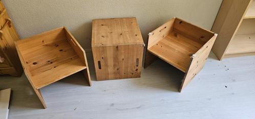 1 Montessori kubus stoel  look-a-like van dijk toys/rolf, Kinderen en Baby's, Kinderkamer | Overige Meubels, Zo goed als nieuw