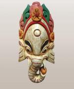 Muurmasker Hindoeïstische god Ganesha, handgemaakt, Antiek en Kunst, Verzenden