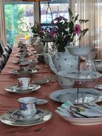 High Tea servies huren, 10 pers €15, 100 pers €150, vintage, Ophalen, Gebruikt, Overige stijlen, Kop(pen) en/of Schotel(s)