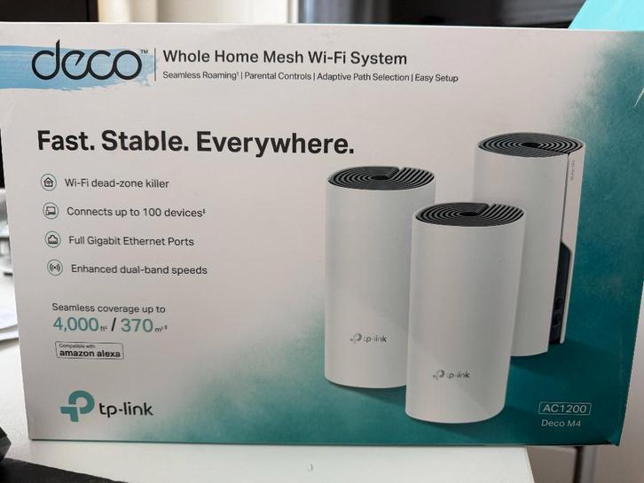 TP Link Deco M4, Computers en Software, WiFi-versterkers, Zo goed als nieuw, Ophalen