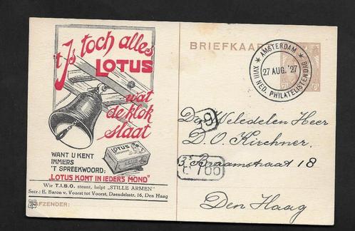 Part. briefkaart T.I.B.O. Lotus wat de klok slaat, TIB 6., Postzegels en Munten, Brieven en Enveloppen | Nederland, Briefkaart