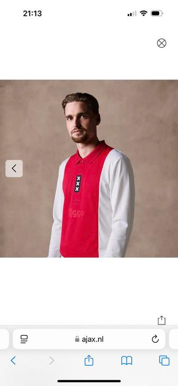 Orgineel Ajax 125 jaar jubileum shirt maat 2XL beschikbaar voor biedingen