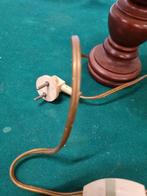 Tafellamp hout en stoffen kap vintage, Ophalen of Verzenden, 'T Olde Gre-j, Info@toldegrej.nl, Endepoelstraat 20f Didam