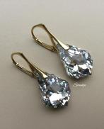 Oorbellen Swarovski kristal NIEUW goud zilver ketting parel, Met kristal, Hangers, Nieuw, Ophalen of Verzenden