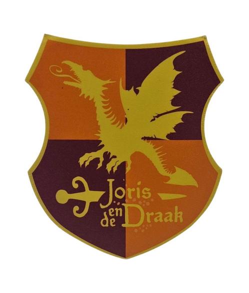 Efteling Joris en de Draak badge sticker (no - 2) *Nieuw*, Verzamelen, Efteling, Nieuw, Ophalen of Verzenden