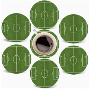 Onderzetters met Voetbalveld afbeeldingen beschikbaar voor biedingen