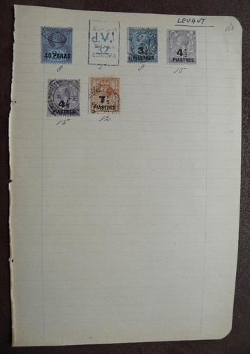 Oude postzegels Britse Gemenebest – Levant 1 beschikbaar voor biedingen