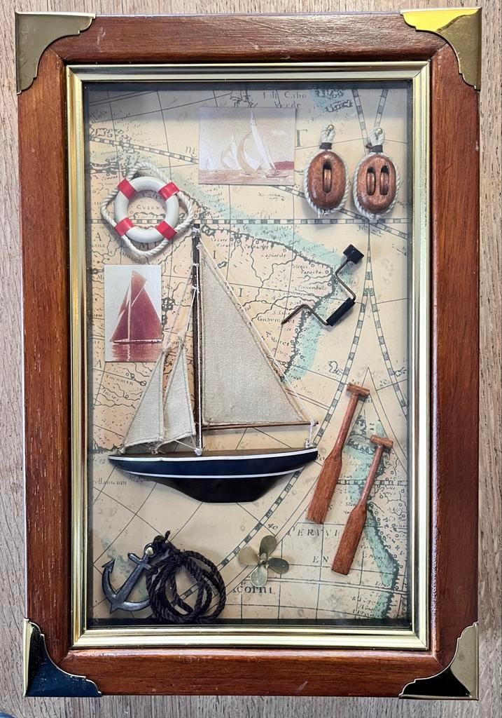 Vintage Sleutelkluisje - 30x20 cm, Ophalen of Verzenden